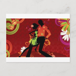 Carte Postale Danse salsa