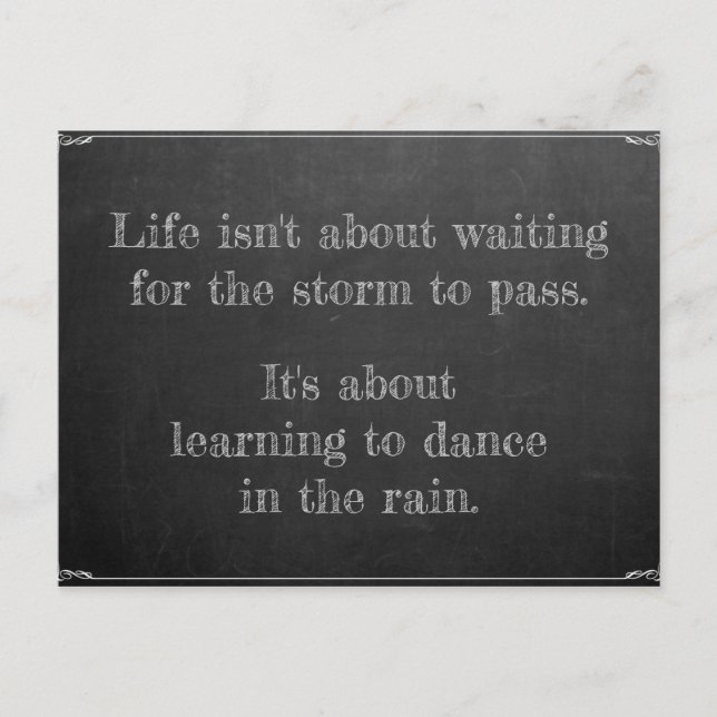 Carte Postale Danse sous la pluie (Devant)