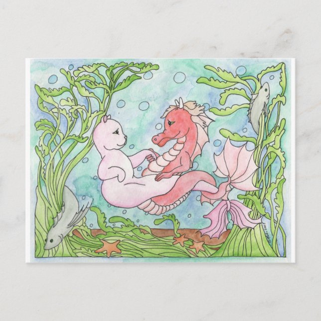 Carte Postale Danse sous-marine (Devant)
