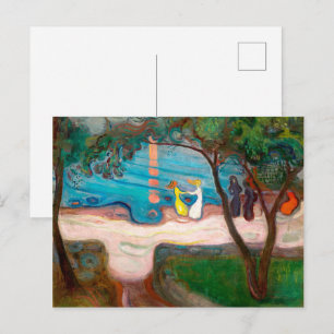 Carte Postale Danse sur une rive Edvard Munch