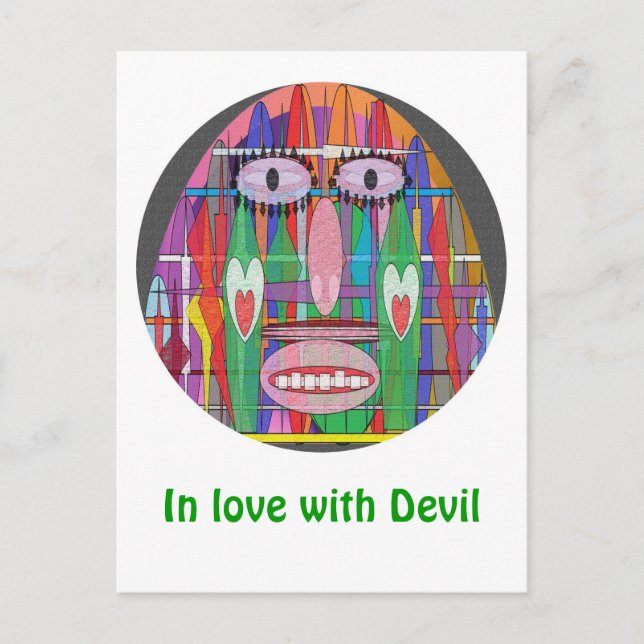 Carte Postale Danser avec le diable (Devant)