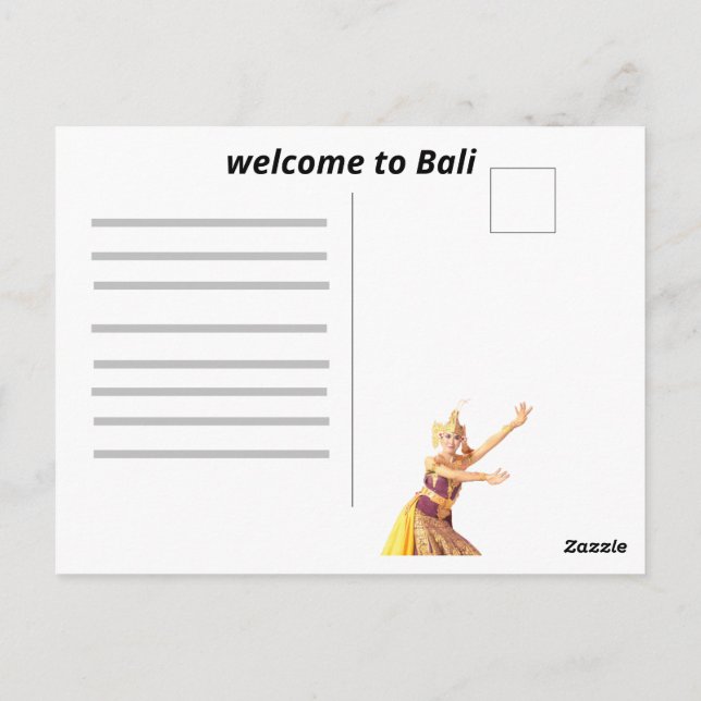 Carte Postale Danser avec moi (Dos)