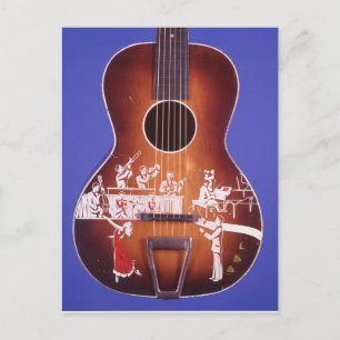 Carte Postale Danser de guitare avec orchestre superbe guitare