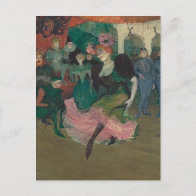 Carte Postale Danser le Boléro - Peinture de Toulouse-Lautrec (Devant)