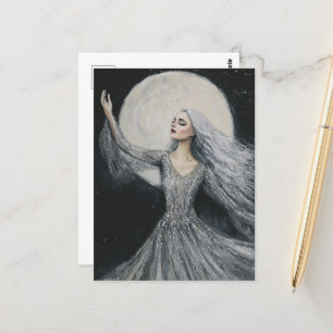 Carte Postale Danser sous la Pleine lune