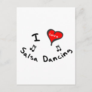 Carte Postale Danses de salsa - I Heart Salsa Dancing