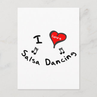 Carte Postale Danses de salsa - I Heart Salsa Dancing