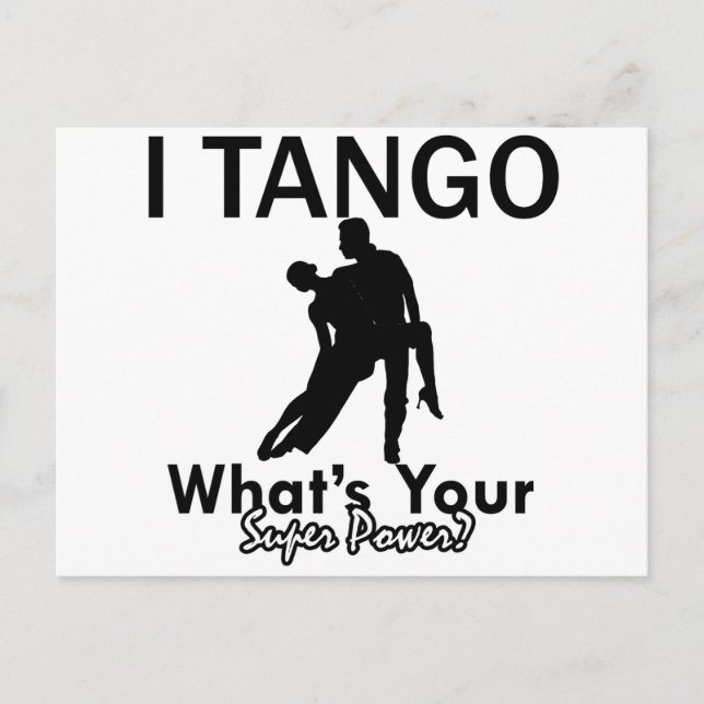 Carte Postale Danses de tango (Devant)