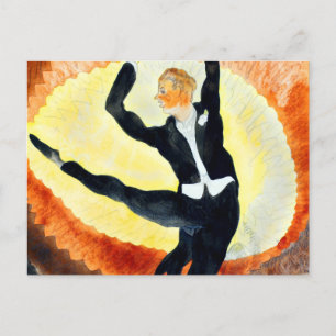 Carte Postale Danseur acrobatique masculin par Charles Demuth
