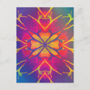 Carte Postale Danseur (Arc-en-ciel - Psychédélique)