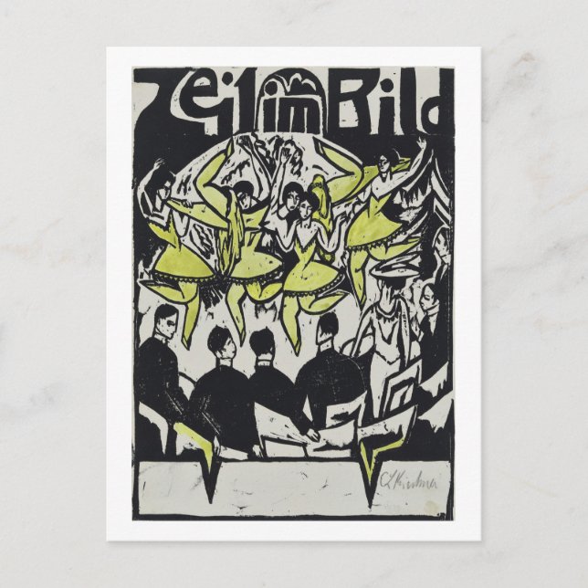 Carte Postale Danseur au Palais de Glace Kirchner (Devant)