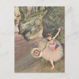 Carte Postale Danseur avec un Bouquet