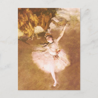 Carte Postale Danseur de ballet Diplôme de la peinture étoile