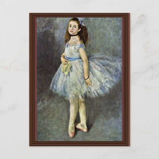 Carte Postale Danseur De Ballet Par Pierre-Auguste Renoir (Devant)