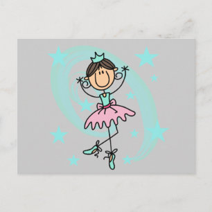 Carte Postale Danseur de ballet - T-shirts et cadeaux Brown