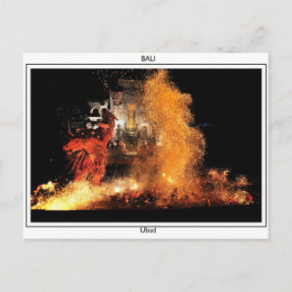 Carte Postale Danseur de feu balinais
