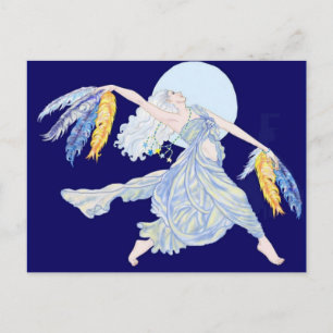 Carte Postale Danseur de lune bleue
