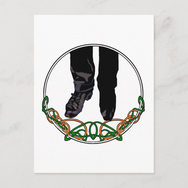 Carte Postale Danseur de step irlandais - Homme (Devant)