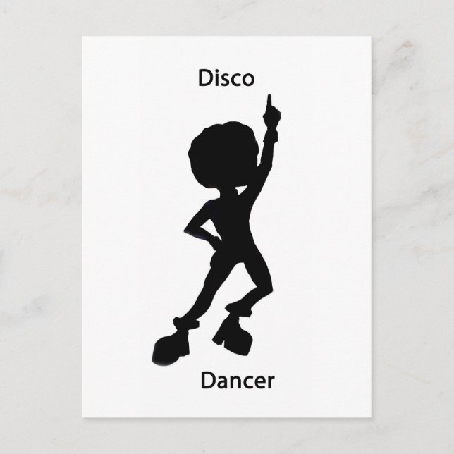 Carte Postale Danseur Disco (Devant)