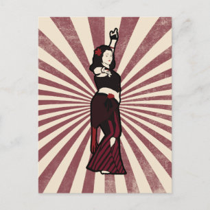 Carte Postale Danseur du ventre de la tribu Tara