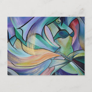 Carte Postale Danseur Du Ventre Du Moyen-Orient Avec Voiles Past