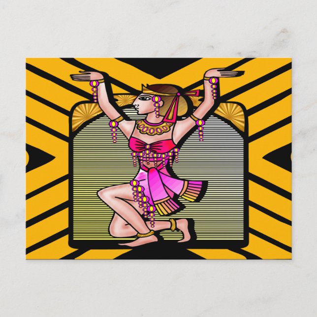 Carte Postale Danseur égyptien du ventre (Devant)