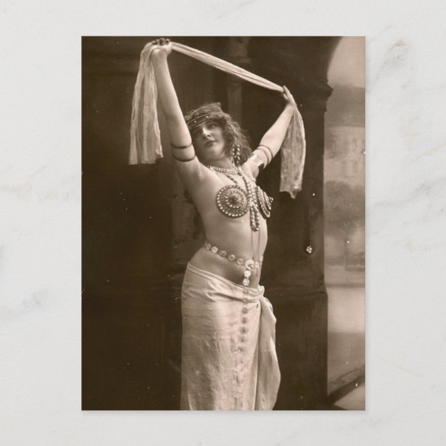 Carte Postale Danseur victorien du ventre vintage (Devant)