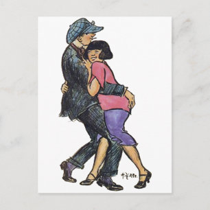 Carte Postale Danseurs berlinois au début des années 1900