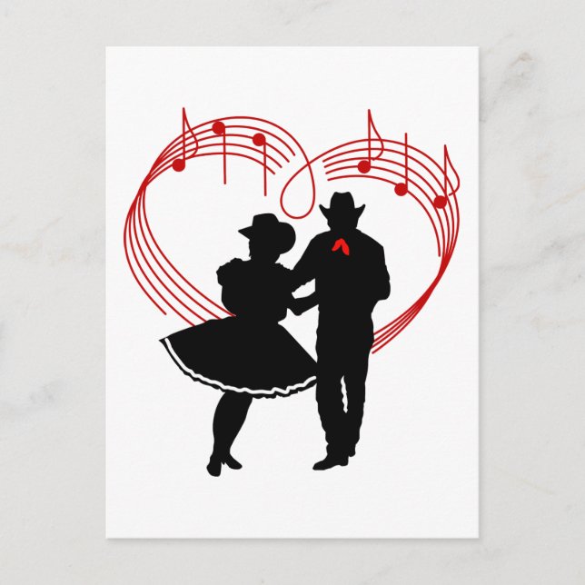 Carte Postale Danseurs carrés (Devant)