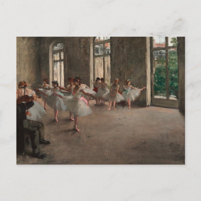 Carte Postale Danseurs de ballet à l'école de ballet Edgar Degas (Devant)