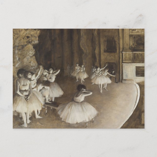 Carte Postale Danseurs de ballet sur scène Edgar Degas (Devant)