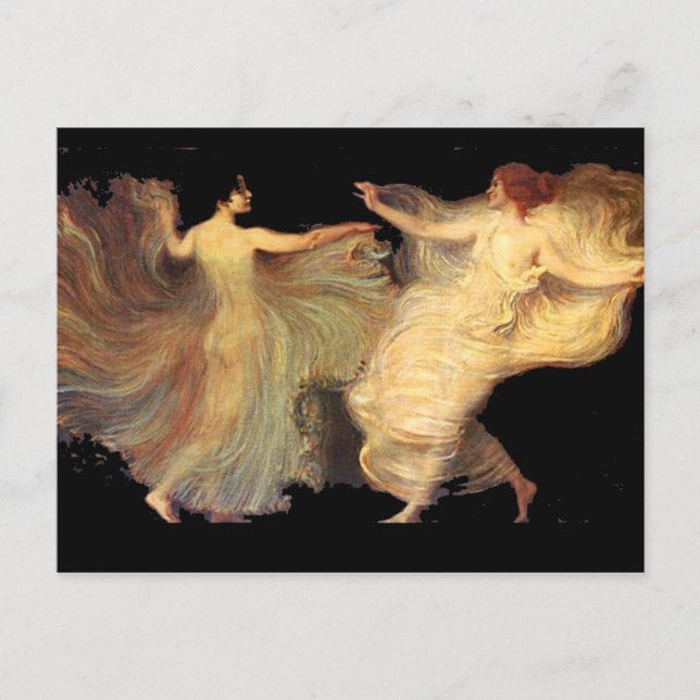 Carte Postale Danseurs de Franz von Stuck (Devant)