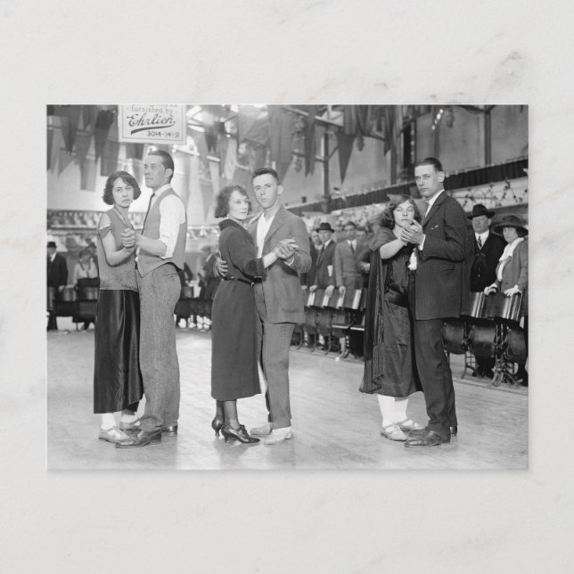 Carte Postale Danseurs de Marathon, 1923 (Devant)
