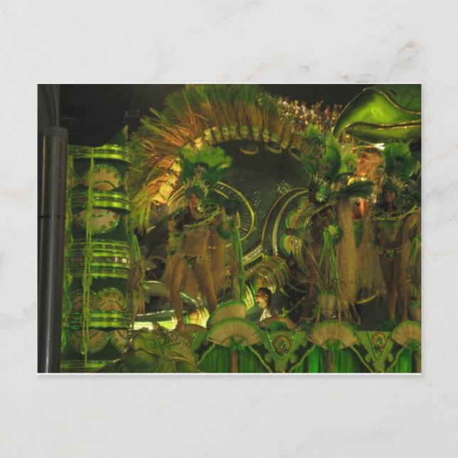 Carte Postale Danseurs de samba au Carnaval de Rio (Devant)