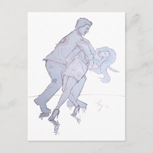 Carte Postale Danseurs du Concours Moderne Jive Ceroc