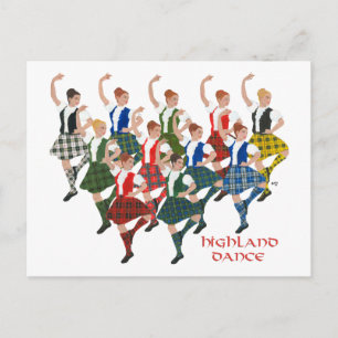 Carte Postale Danseurs écossais des Highlands