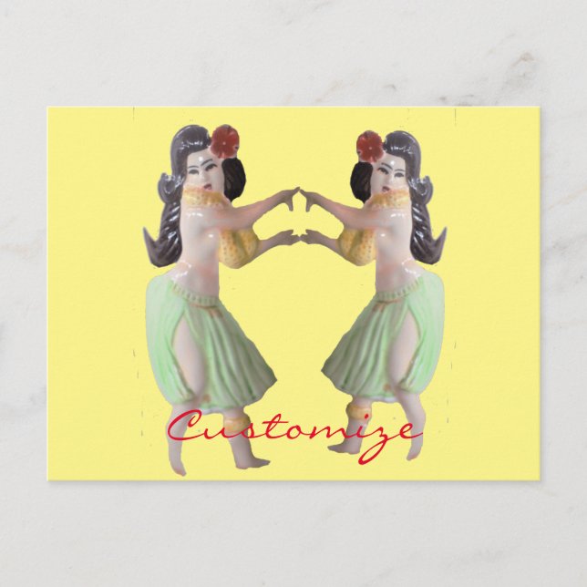 Carte Postale Danseurs Hawaiian Hula Thunder_Cove (Devant)