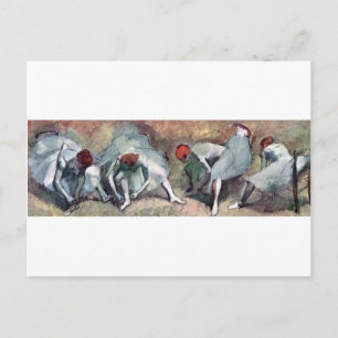 Carte Postale Danseurs Jouant Leurs Chaussures, Edgar Degas