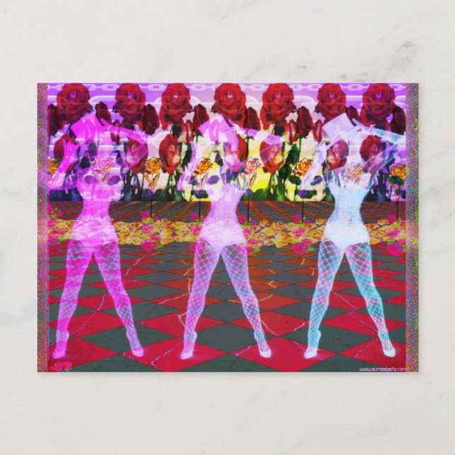 Carte Postale Danseurs roses (Devant)