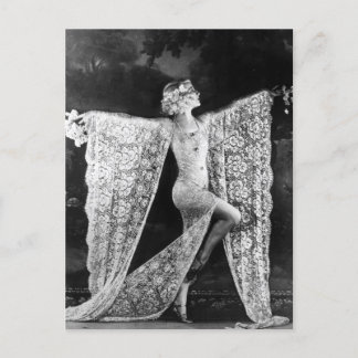 Carte Postale Danseuse cabaret parisienne