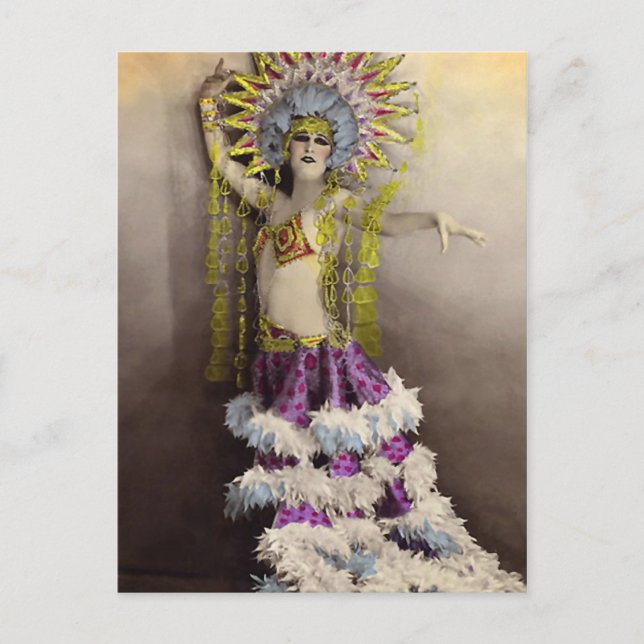 Carte Postale Danseuse costumée du Casino de Paris (Devant)