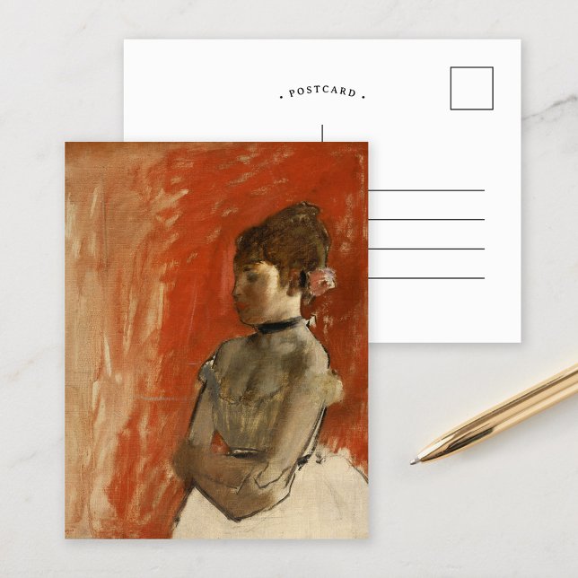 Carte Postale Danseuse de ballet aux bras croisés | Edgar Degas (Créateur téléchargé)
