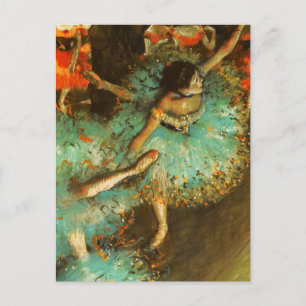 Carte Postale Danseuse de ballet Danseuse verte Danseuse Degas P