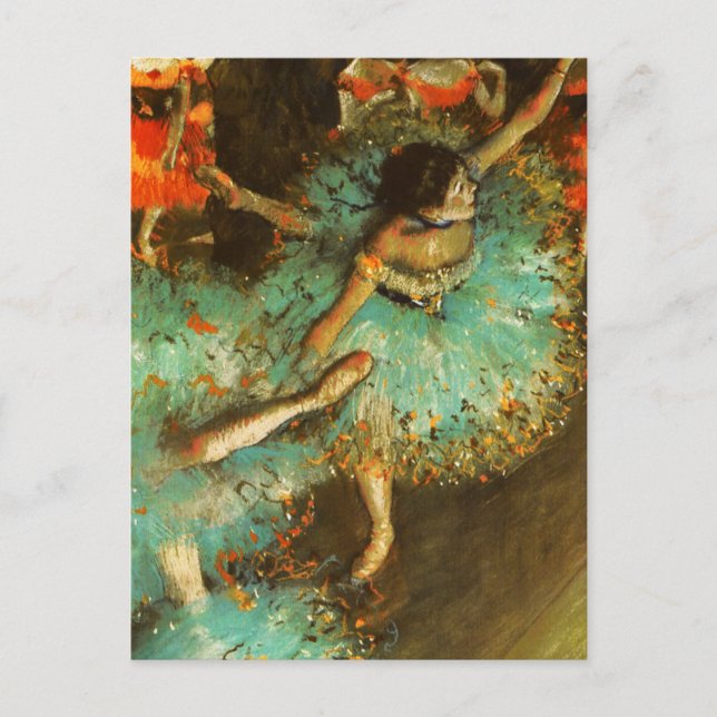 Carte Postale Danseuse de ballet Danseuse verte Danseuse Degas P (Devant)