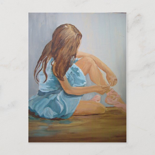 Carte Postale danseuse de ballet de repos cinderella (Devant)