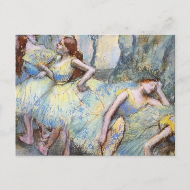 Carte Postale Danseuse de ballet Degas Dansers d'art Peinture (Devant)