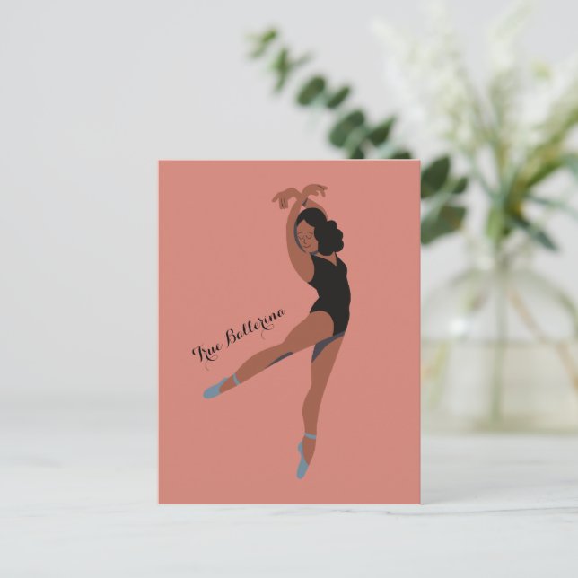 Carte postale danseuse de ballet esthétique (Debout devant)