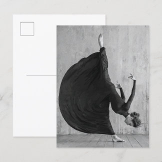 Carte Postale Danseuse de ballet victorienne en mouvement