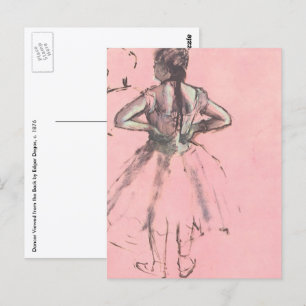Carte Postale Danseuse de dos, mains sur les hanches par Edgar D