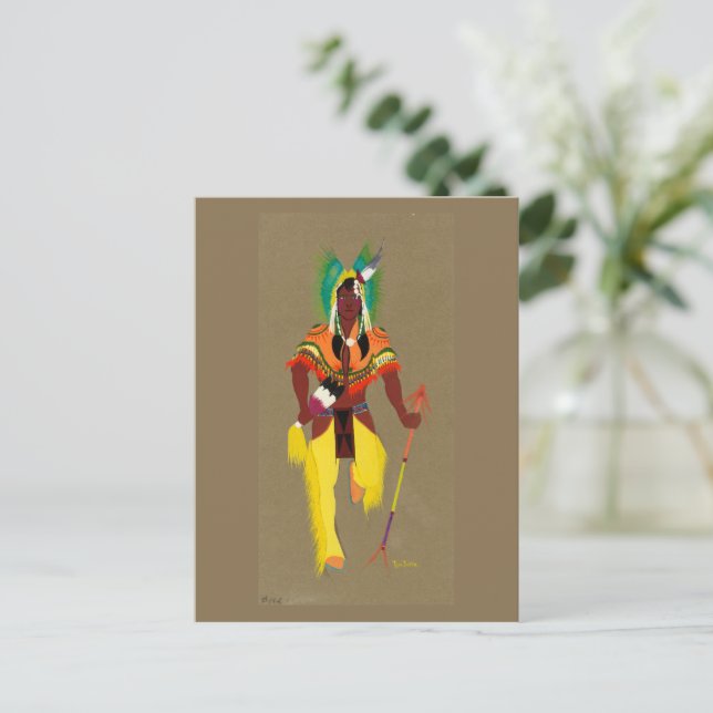 Carte Postale Danseuse de guerre, peinture célèbre (Debout devant)